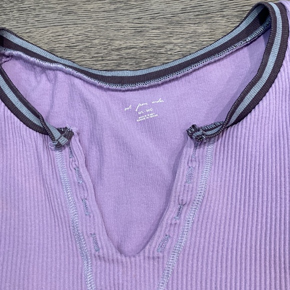 BDG Out From Under Purple Top - Picture 2 of 5